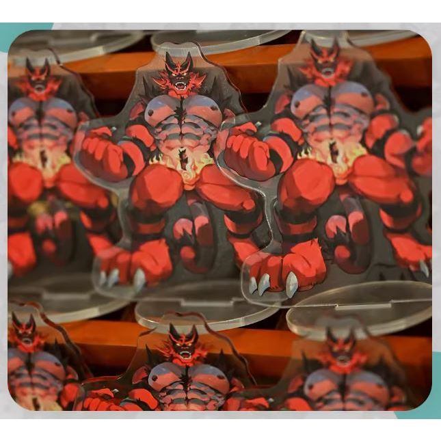 (สินค้ามือหนึ่ง) โมเดลตั้งโต็ะลายการ์ตูน ประเภท Kemono / Furry (Pokemon) - Incineroar Standee