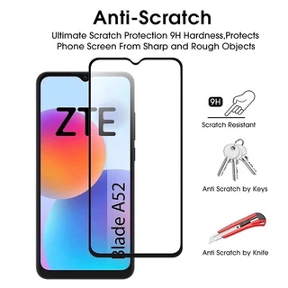 ฟิล์มกระจก เต็มจอ For ZTE Blade A34 A51 A51s A52 A54 V50 A72 Design 5G Tempered glass 5D full
