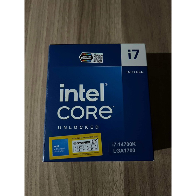 CPU Intel core i7 14700K มือสองใช้งานครั้งเดียว ประกันเต็ม 3 ปี