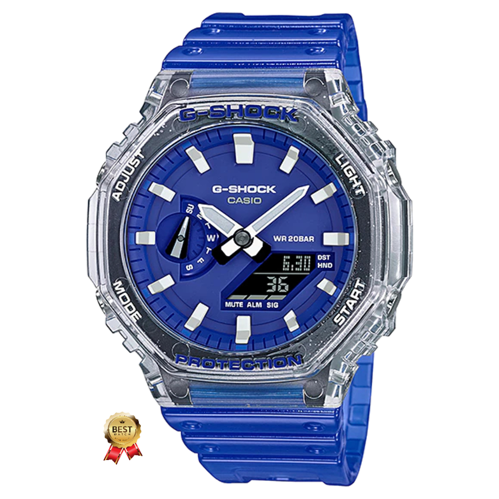 แท้แน่นอน 100% ออกใหม่ล่าสุด กับ G-Shock GA-2100HC-2ADR อุปกรณ์ครบทุกอย่างพร้อมใบรับประกัน CMG ประหน