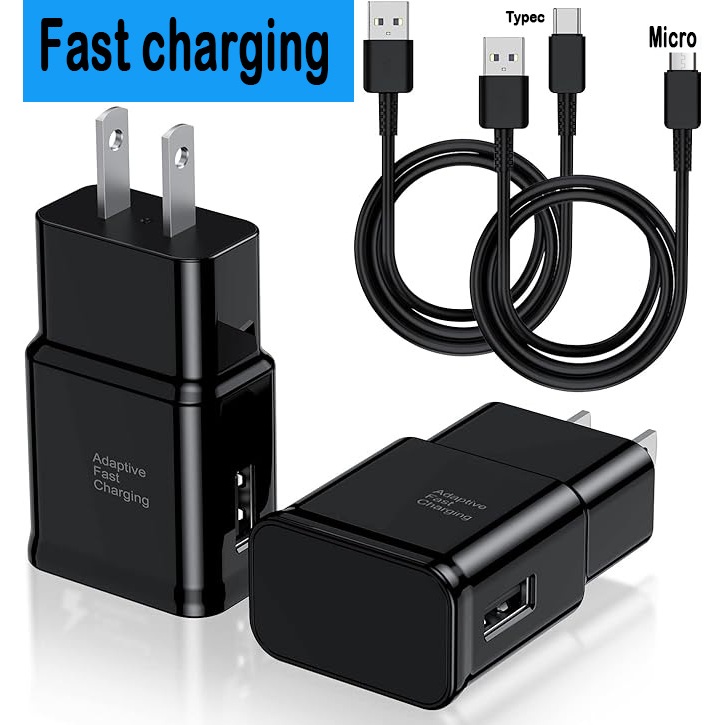 สายชาร์จtypec fast charging micro3A หัวชาร์จ15w（รับประกัน 1 ปี）สำหรับ samsung s6 s8 S10 note10 s20 s21 s22 s23 A23 A24