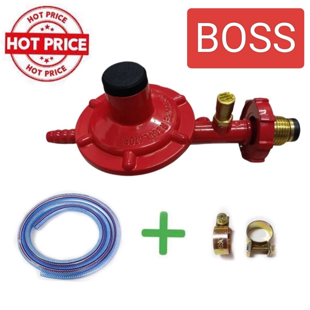 หัวปรับแก๊สแรงดันต่ำมีเซฟตี้BOSS หัวปรับแก๊สเซฟตี้แรงดันต่ำ หัวปรับแก๊สเซฟตี้BOSS JAPAN TECHNOLOGY