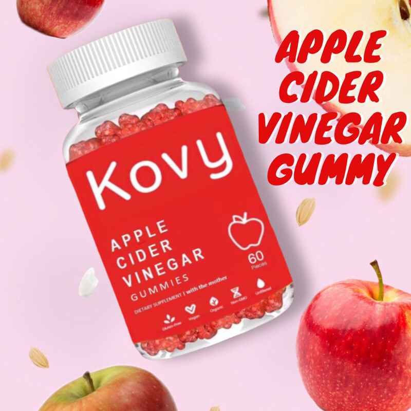 ACV gummy | Kovy apple cider Vinegar gummies เยลลี่ลดน้ำหนัก ดับหิว เผาพุง จาก 🇺🇸
