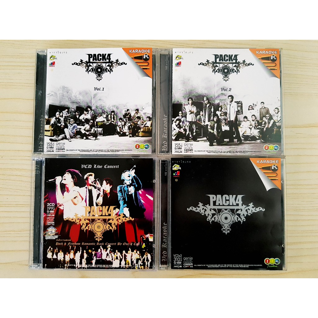 CD/VCD แผ่นเพลง PACK 4 Vol.1+2 Potato AB Normal Clash KALA