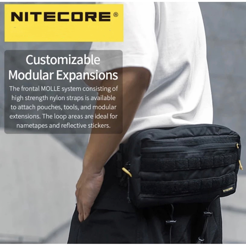 พร้อมส่ง NITECORE SLB03 Messenger กระเป๋ายุทธวิธีฟังก์ชั่น500D ไนล่อนน้ำหนักเบากระเป๋า Molle ระบบ EDC เอวกระเป๋า