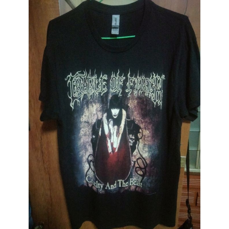 เสื้อยืดวง Cradle of Filth ลายอัลบัม Cruelty and the Beast ©2021