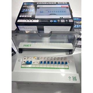 HIETตู้ควบคุมไฟฟ้ากันดูด,กันรั่ว, ไฟเกิน CONSUMER UNIT RCBO 2PN มีขนาด 2 ช่อง 4 ช่อง 8 ช่อง เเละ 14 ช่อง จาก HIET