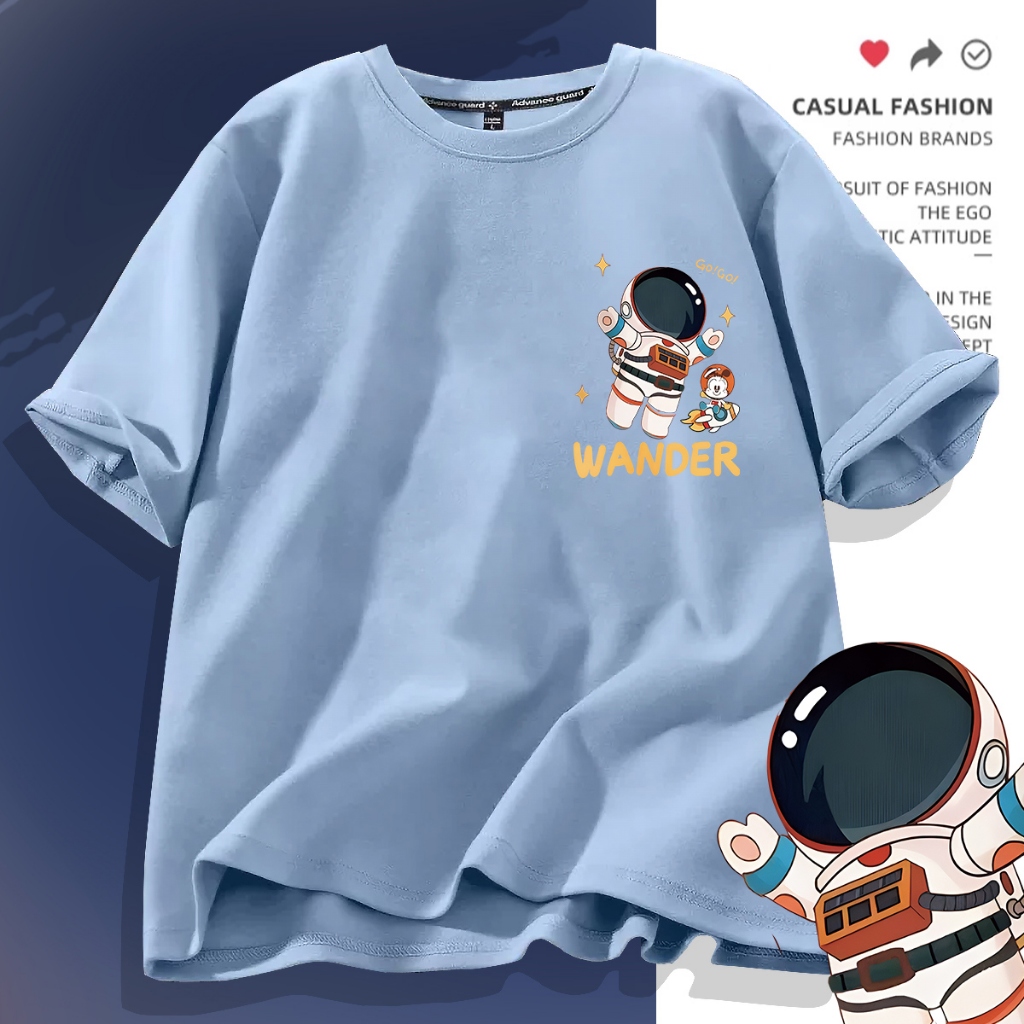 D519B（พร้อมส่งจากไทย）เสื้อยืดแขนสั้ง ผ้านุ่มใส่สบายฯ มี7สีหลายสีเลือกได้ S-3XL