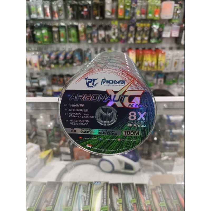 สายPE ไพโอเนียถัก8มีขนาด20/30LB.