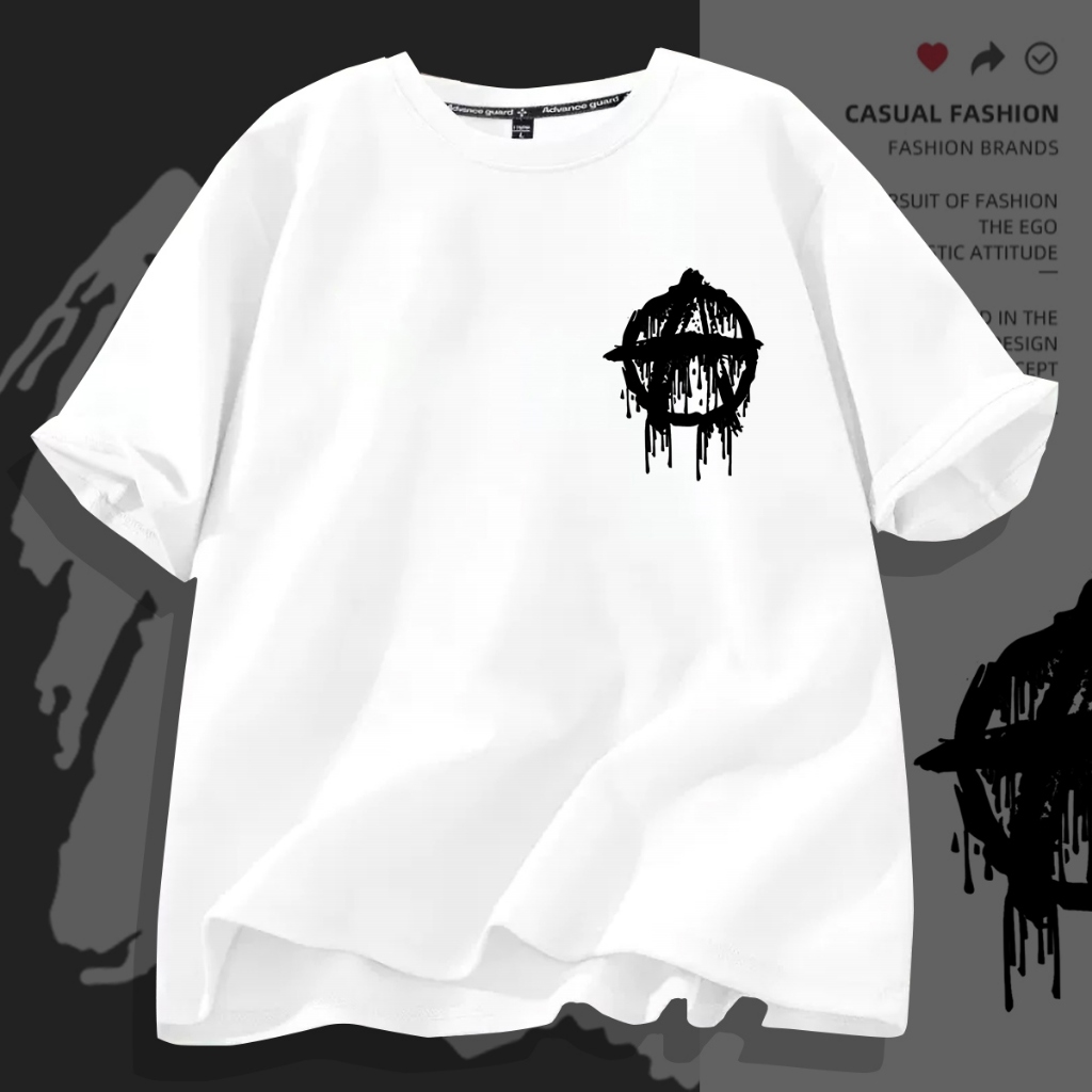 D527B（พร้อมส่งจากไทย）เสื้อยืดแขนสั้ง ผ้านุ่มใส่สบายฯ มี7สีหลายสีเลือกได้ S-3XL