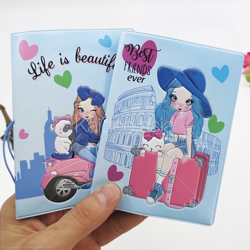 ✅ ขายดี Passport ปกพาสปอร์ต ซองใส่หนังสือเดินทาง บัตรประจําตัว บัตรเครดิต บัตรโดยสาร ลายน่ารัก