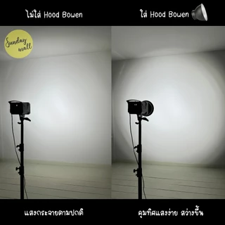 Hood Bowen Mountโคมกระจายแสง Reflector & ผ้ากรองแสง เปลี่ยนสี ฮู้ดโบเว่นท์ อุปกรณ์สตูดิโอ Sundaymall