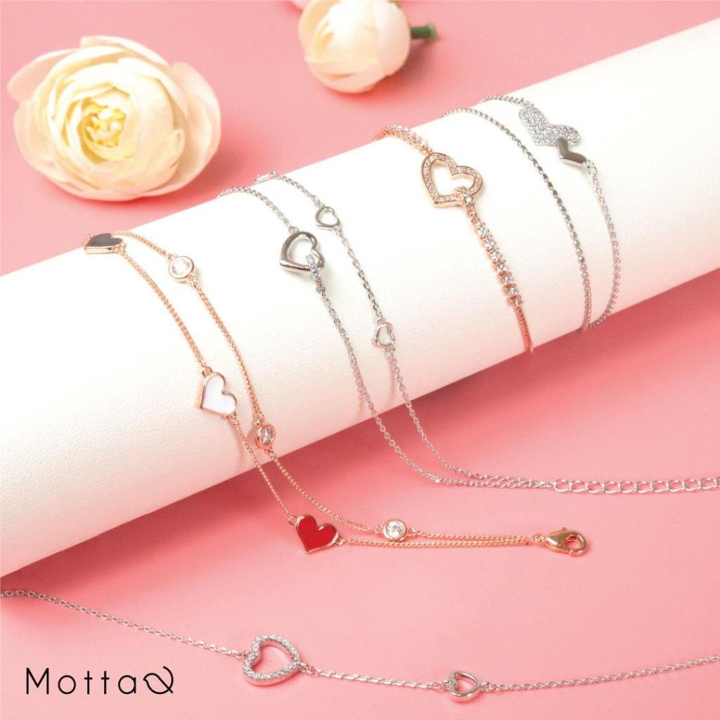 NEW COLLECTION สร้อยข้อมือหัวใจ สุดคิ้วท์ (หัวใจ) ใส่แล้วน่ารักสดใส รีบอ้อนแฟนมาดูเล้ยยย