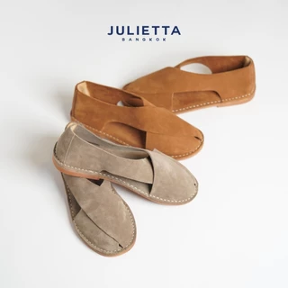 JULIETTA - FONTE Suede Sandal : Sand Beige (Unlined)