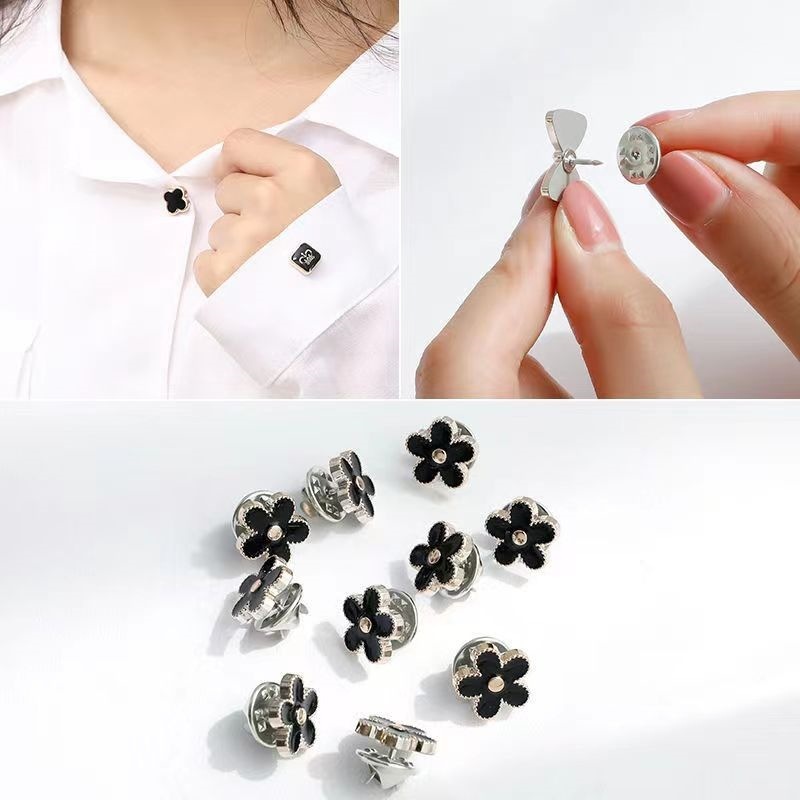 พร้อมส่ง 1 บาท กระดุมป้องกันแสงสะท้อน ถอดออกได้ ไร้ตะเข็บ เข็มกลัด กระดุม