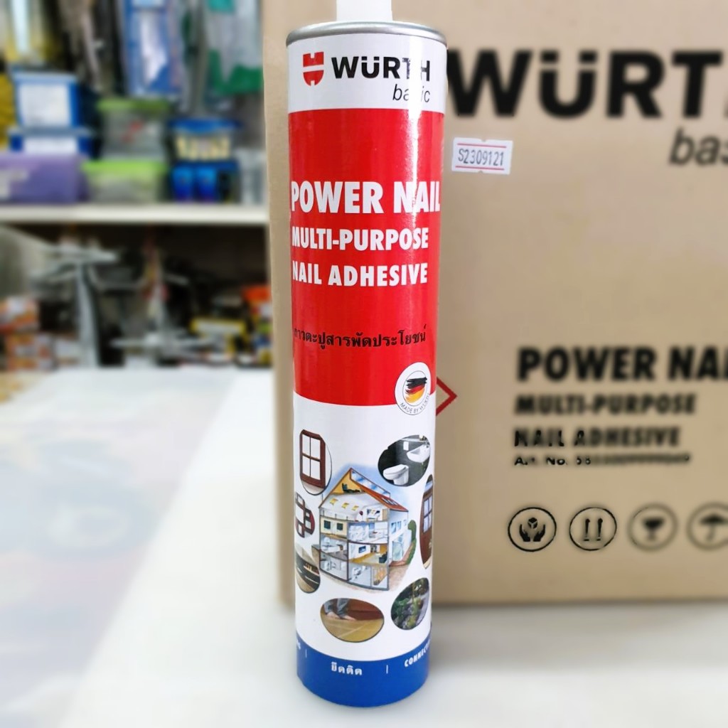 กาวตะปู Power Nail 320กรัม Wurth กาวพลังตะปู กาวเอนกประสงค์ กาว สารพัดประโยชน์ จากประเทศเยอร์มัน
