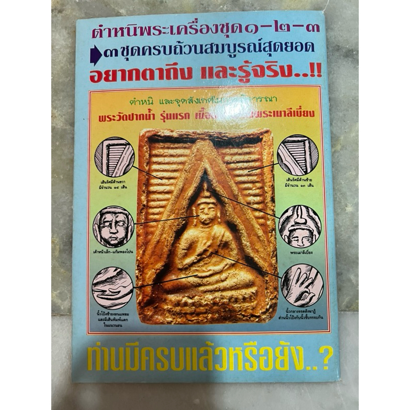 หนังสือชี้เอกลักษณ์ ตำหนิ พระเครื่อง ฉบับสมบูรณ์ที่สุด