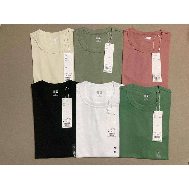 ยูนิโคล่:เสื้อยืดคอกลม ทรงพอดีตัว ผู้หญิง U Crew Neck