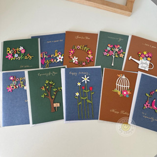 •พร้อมส่ง• การ์ดอวยพร 2D การ์ดขอบคุณ การ์ดวันเกิด พร้อมซอง […