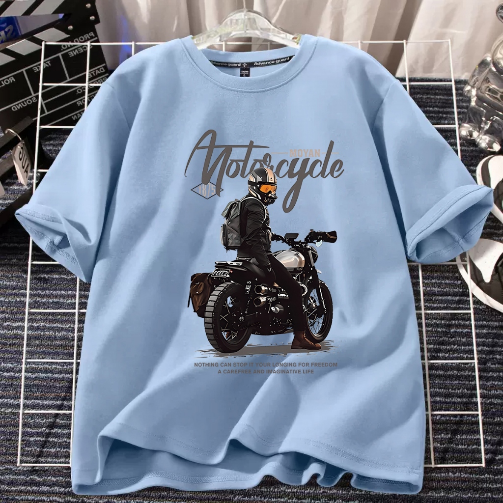 D601(พร้อมส่ง）เสื้อยืดแขนสั้ง สำหรับชายและหญิง.ลายแฟชั่งนานาชาติ ใส่เทียวออกกำลังกายได้