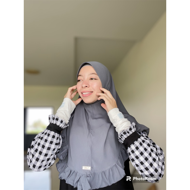 hijab ฮิญาบมินิกุ๊กไก่ ฮิญาบระบาย ผ้าคลุมผม
