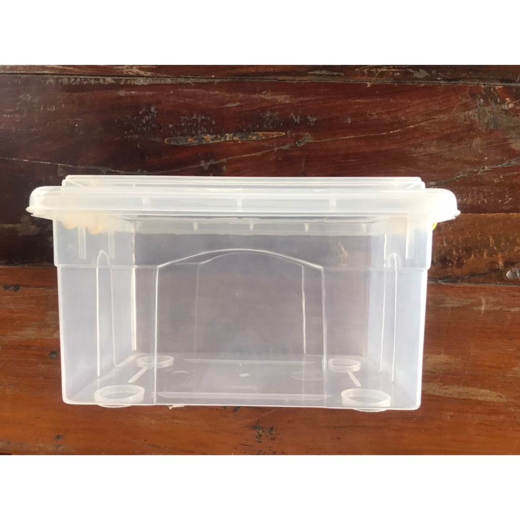 กล่องใส่ของ ราคาจำนวน 3 กล่อง 75 บาทกล่องพลาสติก ขนาด ก 16x ย 22x ส x13 cm กล่องหูล็อค