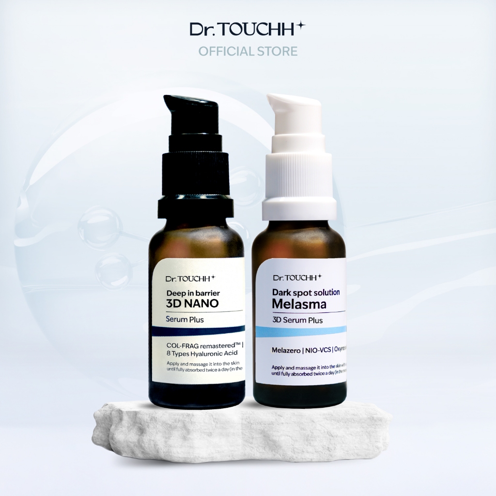 Dr.Touchh เซตคู่ เซรั่มจัดการ ฝ้า กระ ปรับผิวแข็งแรง