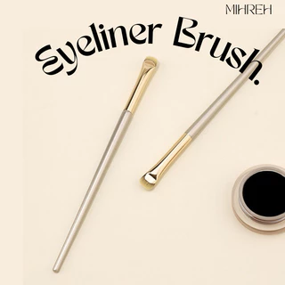 [2104] พร้อมส่ง eyeliner brush ด้ามสีทอง เส้นคม บางเฉียบ