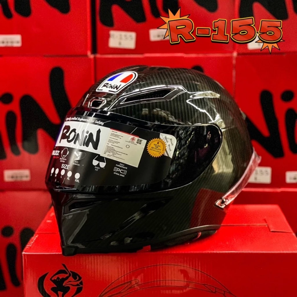 หมวกกันน็อค Ronin รุ่น R (มีแค่ไซต์L) รอบศรีษะไม่เกิน 59-60cm.   **สินค้ามีหลายลายให้เลือก** thumbnail 7