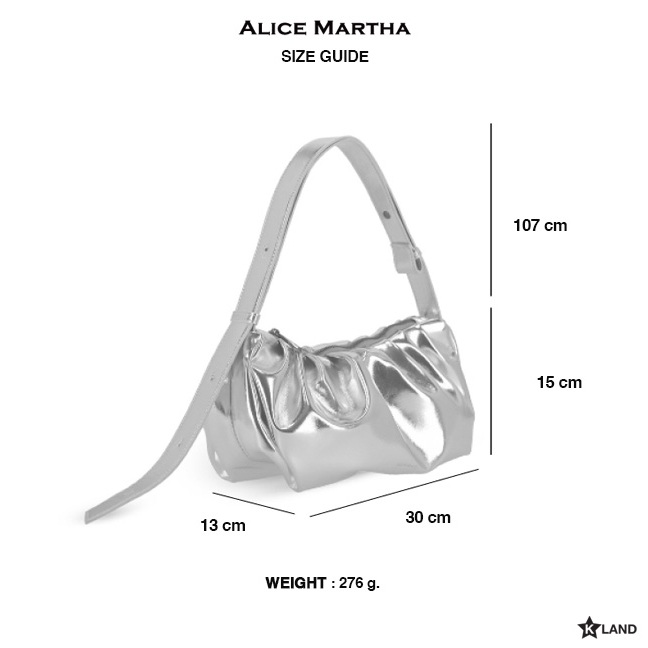 ALICE MARTHA   BAG รุ่น ERIN  กระเป๋าอลิซ มาร์ธา  แบรนด์เกาหลี กระเป๋าสะพายข้าง  (AMT23BG0001U)