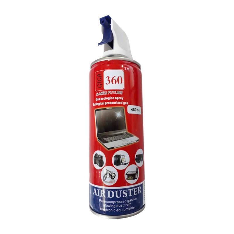 Giga 360 Air Duster for PC and Laptop สเปรย์ลมกำจัดฝุ่น สามารถพ่นใส่แผงวงจร หรือ อุปกรณือิเลคโทรนิคส์(ขณะปิดเครื่อง)