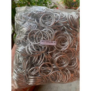 NO.7 ขนาดบรรจุ 100 วง,500 วง  ห่วงเงิน ผลิตจากอลูมิเนียม ชุบ…