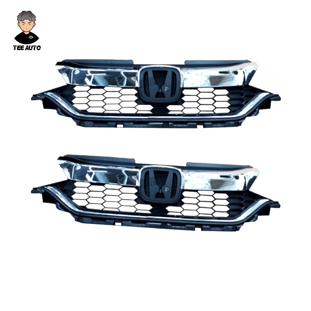 หน้ากระจัง HONDA CITY 2018 - 2020 ดำ+คิ้วชุบ