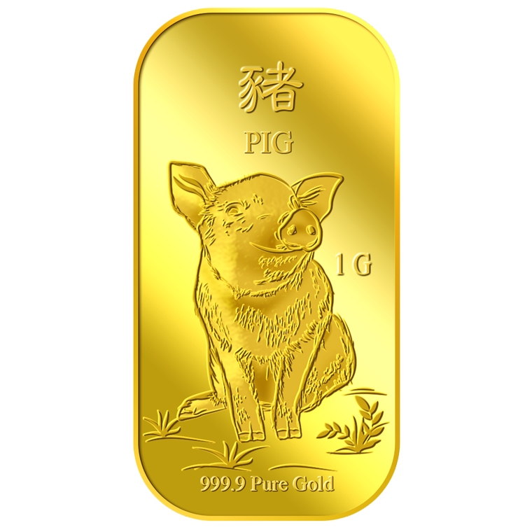 Puregold 99.99 ทองคำแท่ง 1g ลาย Golden Pig ทองคำแท้จากสิงคโปร์