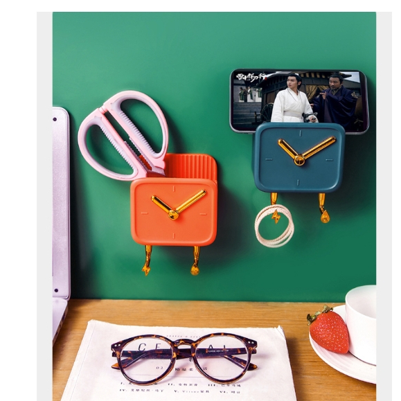 เก็บโทรศัพท์มือถือ กล่องเก็บรีโมทติดผนัง ที่วางมือถือติดผนัง ที่วางรีโมทติดผนัง กล่องเก็บของติดผนัง กล่องติดผนัง - รูปที่ 5