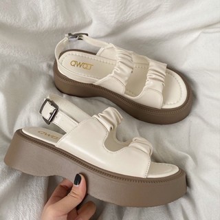 ⚡พร้อมส่งในไทย⚡รองเท้ารัดส้น แฟชั่นน่ารัก สไตล์เกาหลี สายรัด…