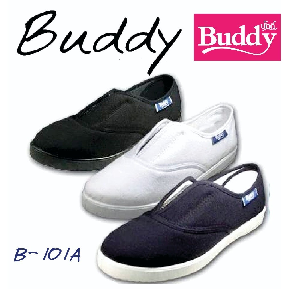 Buddy B-101A รองเท้าผ้าใบสุภาพสตรี Basic Canvas Shoes