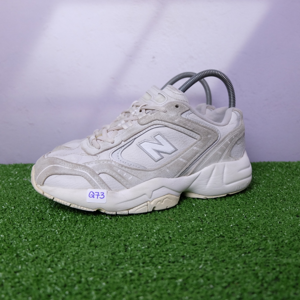 (37/23.5 cm) New Balance WX452SR "Light​ Grey​" สีเบจ นิวบาลานซ์มือ2ของแท้💯 รองเท้าผ้าใบเกาหลีผู้หญิ