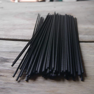 ก้านไฟเบอร์ดูดน้ำหอม 3mm ยาว 30cm 10/50 ก้าน สีดำ ขาว