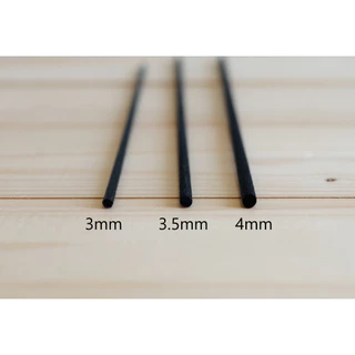 ก้านไฟเบอร์ดูดน้ำหอม 3mm ยาว 30cm 10/50 ก้าน สีดำ ขาว