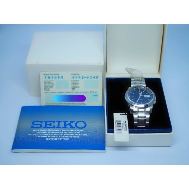 Seiko 5 Sports ระบบ Automatic รหัส SNKE51K1 ป้ายราคา 4,700.- ลดเหลือ 3,480.- เหมาะกับผู้ชายข้อมือเล็ก ของใหม่ประกันศูนย์