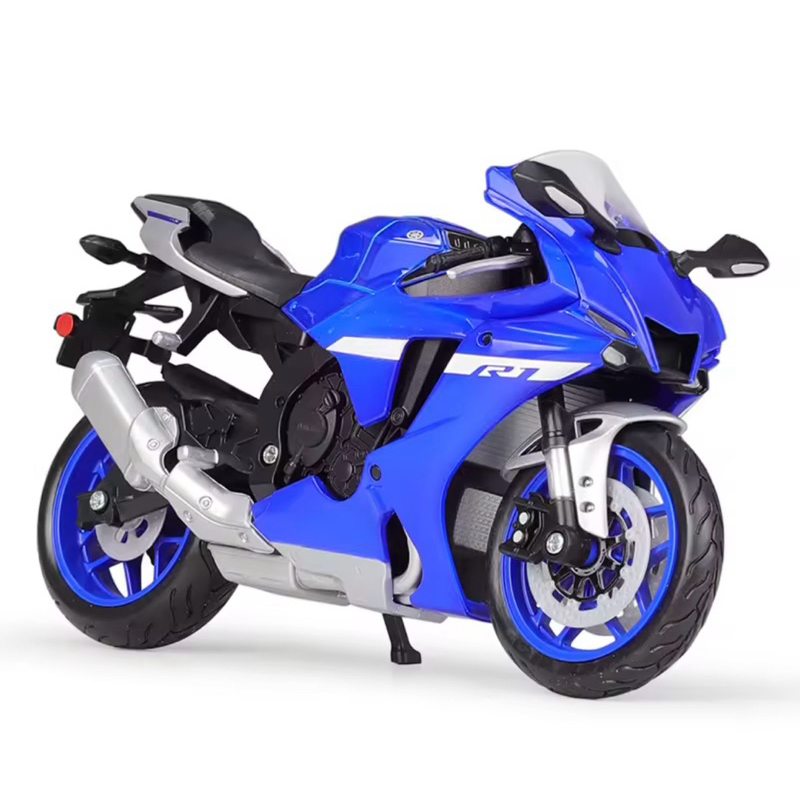 🇹🇭โมเดลรถมอเตอร์ไซค์บิ๊กไบค์YAMAHA YZF-R1 2021 สเกล1:12 รายละเอียดสวยเป็นงานโมเดลสำหรับตั้งโชว์สินค้