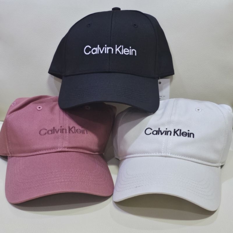 ✔ ของแท้ 100% ✧.* New พร้อมส่ง ✧.* หมวก CK CALVIN KLEIN  สีดำ สีขาว สีชมพู