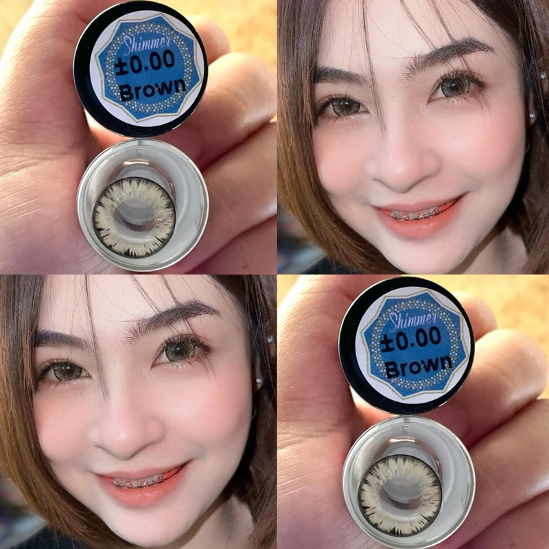 คอนแทคเลนส์ บิ๊กอาย ชิมเมอ เกล็ดน้ำแข็ง ลาย Shimmer วิ้งวาว เลนส์นิ่ม
