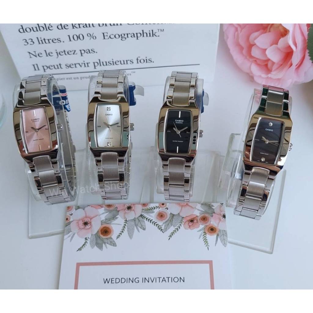 นาฬิกา Casio รุ่น LTP-1165A นาฬิกาผู้หญิงสายแสตนเลส สไตล์ DKNY- ของแท้100% รับประกันสินค้า1 ปี