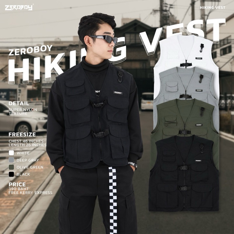 ZEROBOY - HIKING VEST เสื้อกั๊กผ้าไนลอน