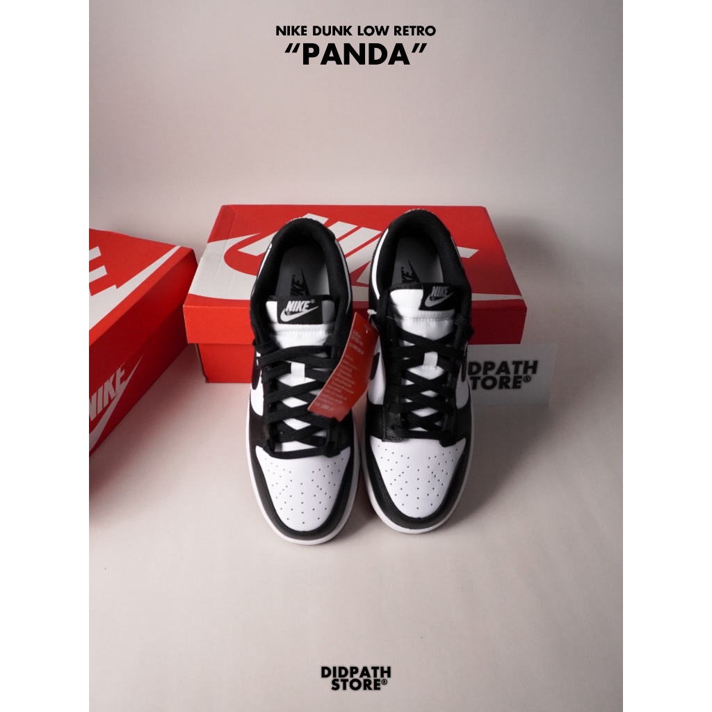 (พร้อมส่ง) ของแท้ 100% ✅ รองเท้าไนกี้ Nike Dunk Low Retro Panda White Black [DD1391 100] แพนด้า