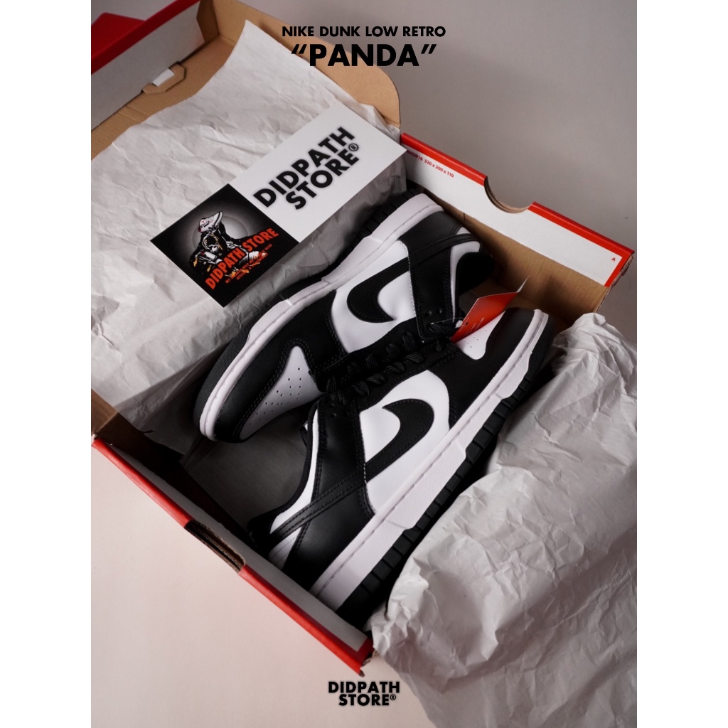 (พร้อมส่ง) ของแท้ 100% ✅ รองเท้าไนกี้ Nike Dunk Low Retro Panda White Black [DD1391 100] แพนด้า