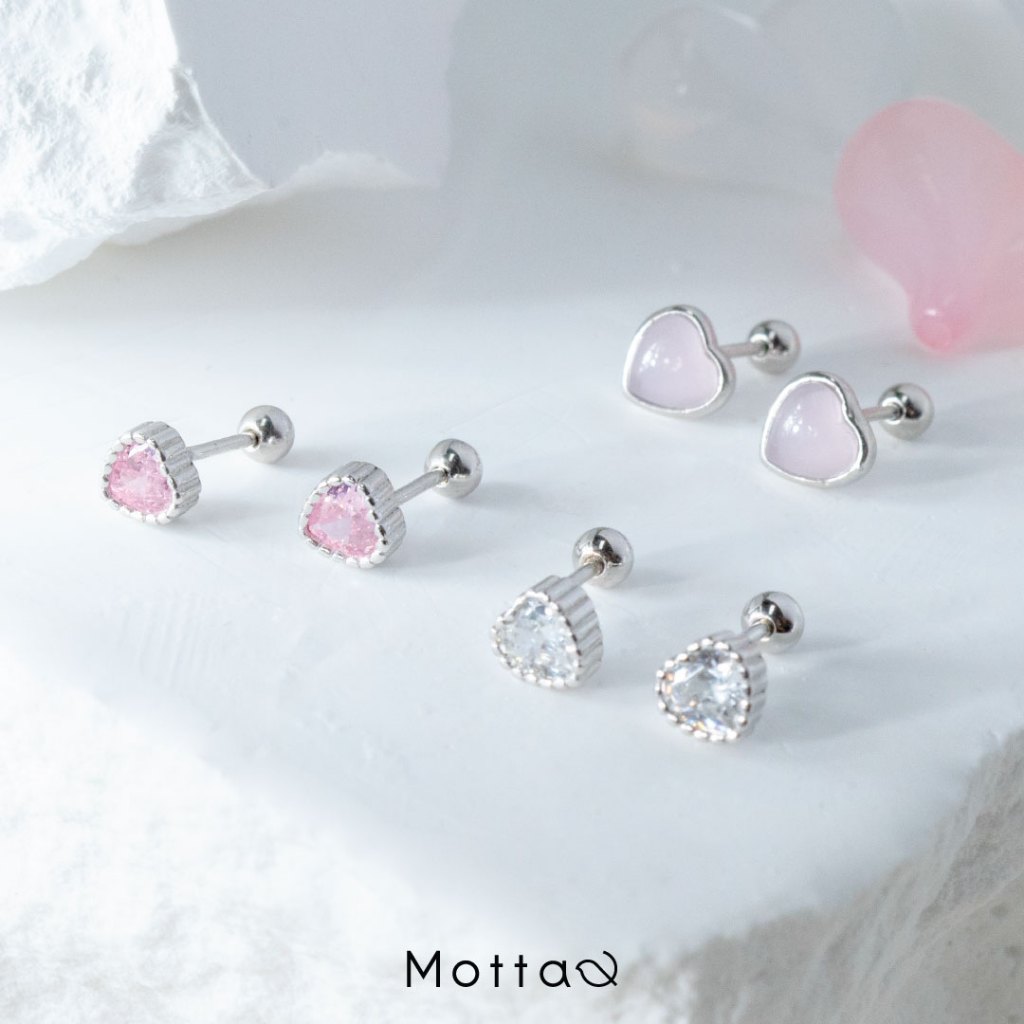 Online only จิวหูเงินแท้สุดคิวท์ งานจิวมาใหม่น่ารักจนใจเจ็บมากกก