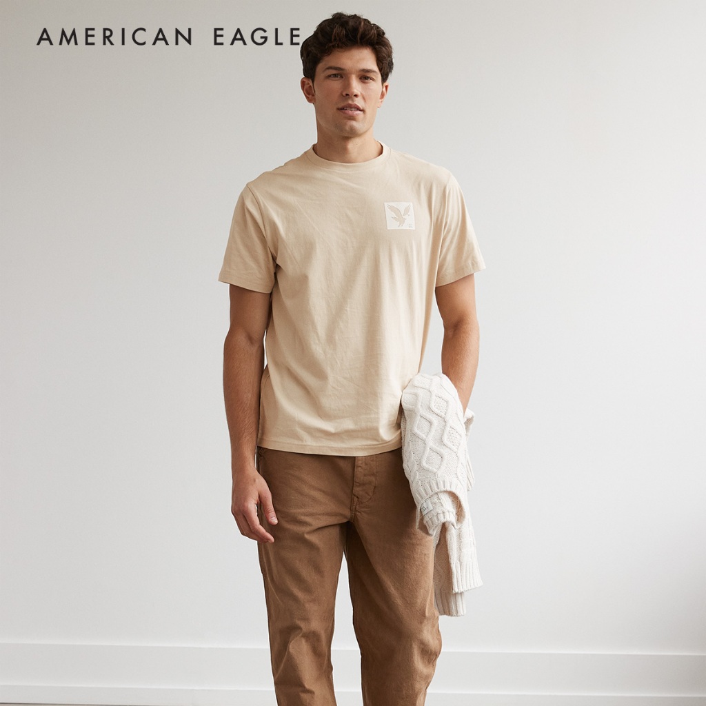 American Eagle Super Soft Logo Graphic T-Shirt เสื้อยืด ผู้ชาย กราฟฟิค (EMTS 017-3295-207)